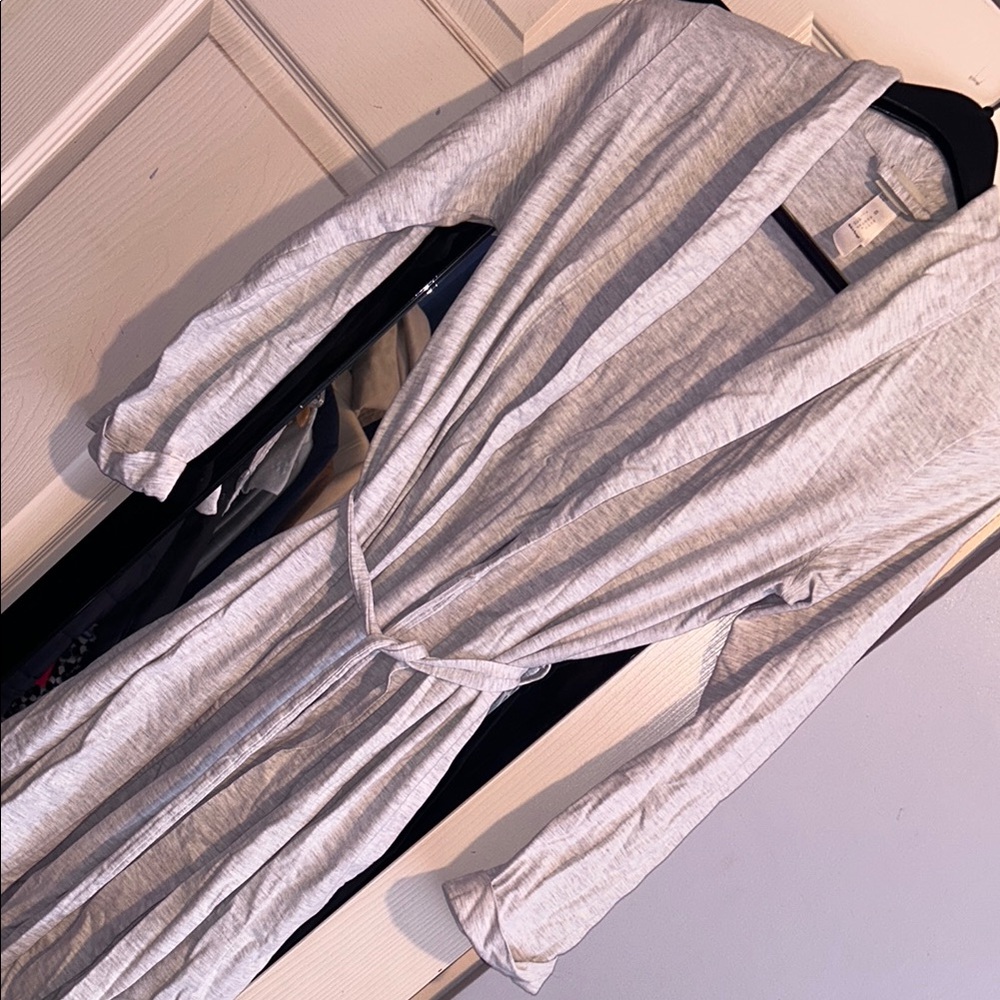 Hanro Light Gray Robe